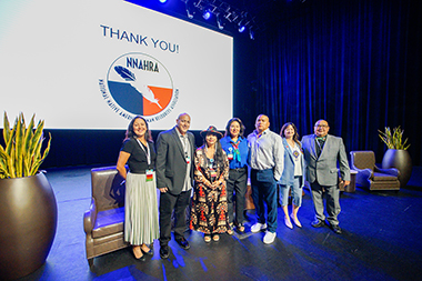 NNAHRA board members and staff at an event